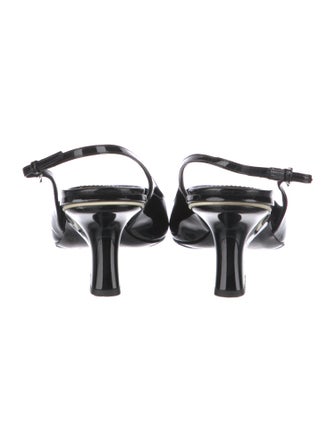 Prada Patent Leather Slingback Pumps