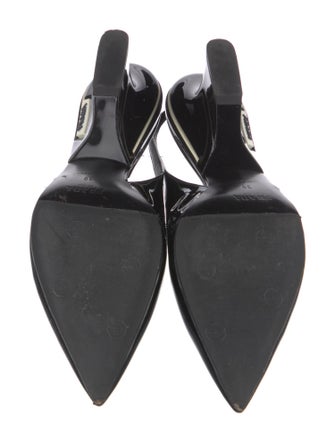 Prada Patent Leather Slingback Pumps