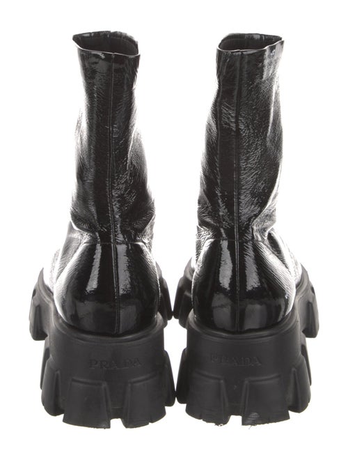 Prada Patent Leather Combat Boots
