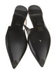 Prada Patent Leather Leather Trim Embellishment Slingback Flats