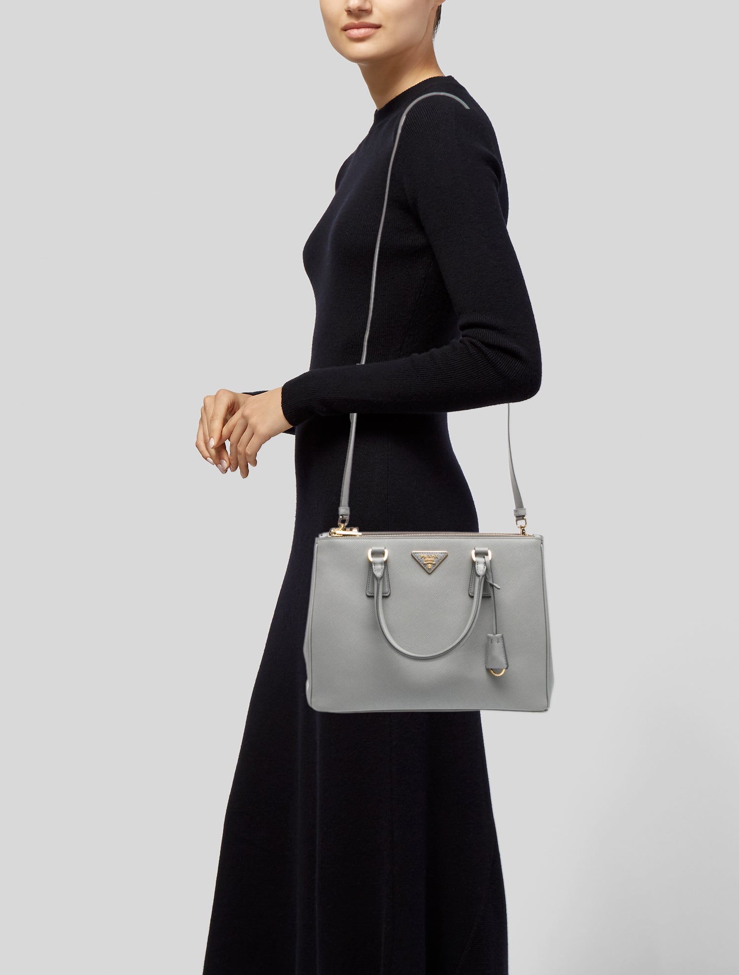 Prada Saffiano Leather Galleria Double Zip Medium