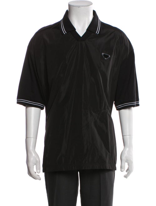 Prada 2024 Enameled Metal Triangle Polo Shirt