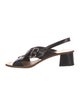 Prada Patent Leather Slingback Sandals