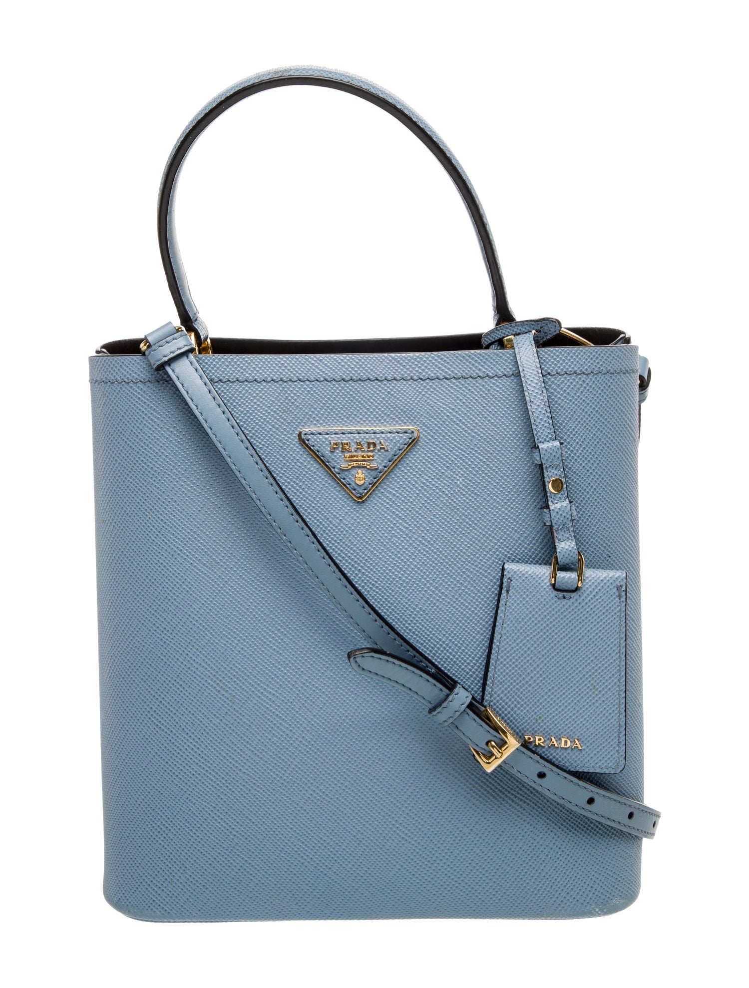 Prada Saffiano Leather Panier Small