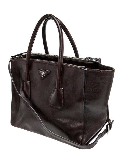Prada Glace Calf Leather Top Handle Bag