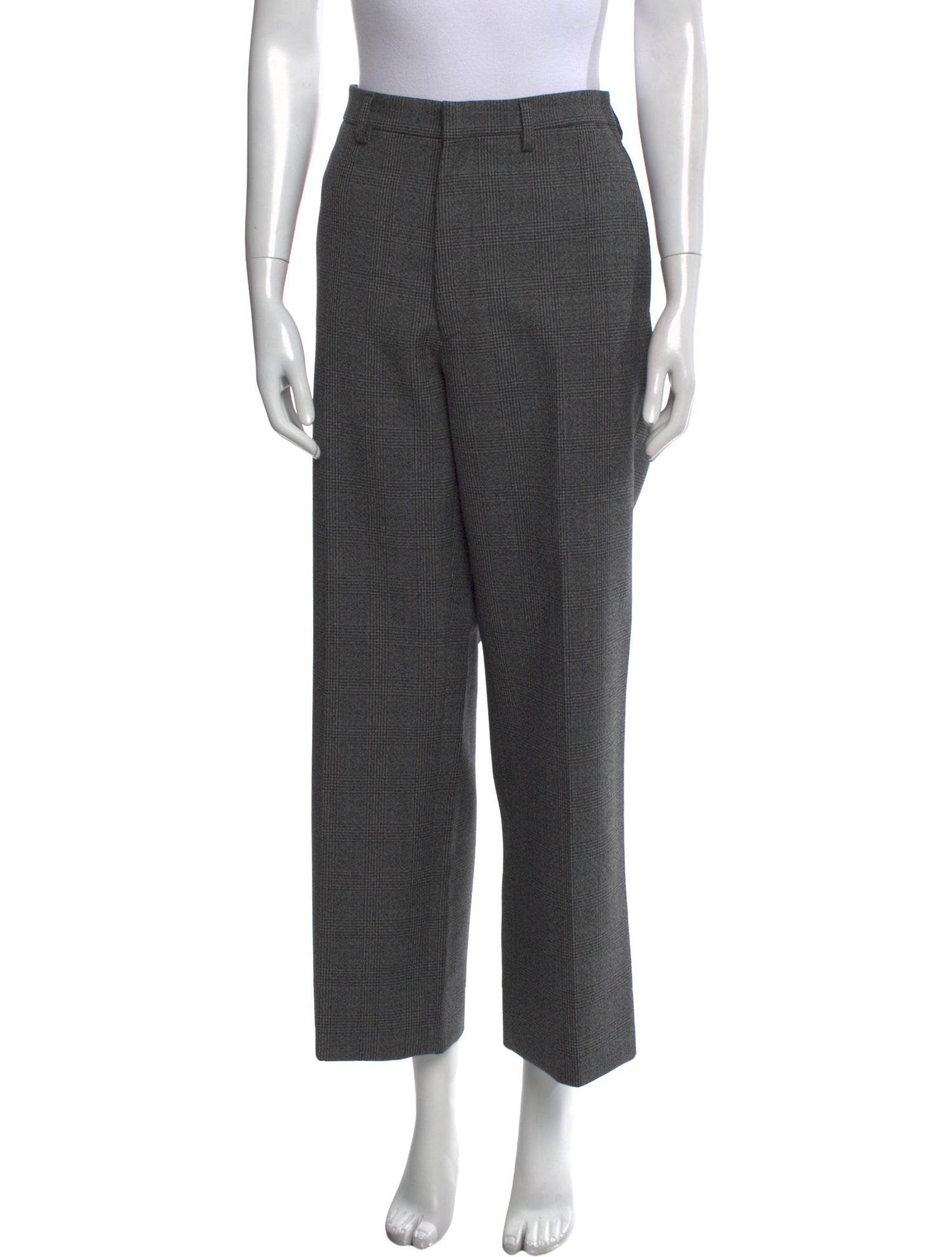 Prada Virgin Wool Wide Leg Pants