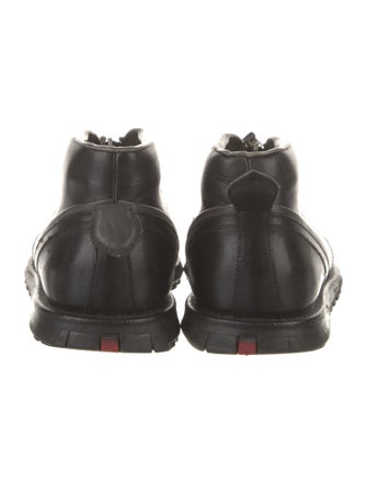 Prada Leather Lace-Up Boots