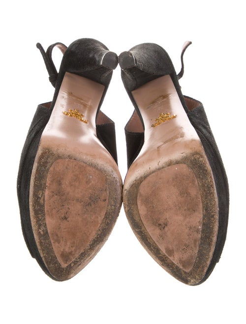Prada Suede Slingback Pumps