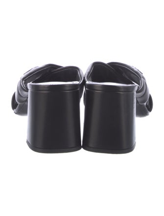 Prada 2021 Criss Cross Quilted Sandal Mules