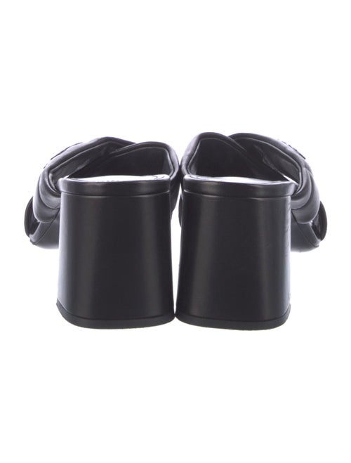 Prada 2021 Criss Cross Quilted Sandal Mules