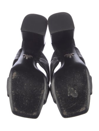 Prada 2021 Criss Cross Quilted Sandal Mules