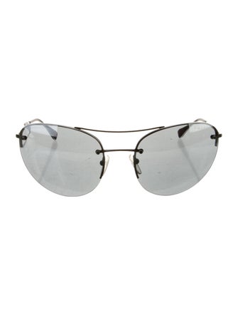 Prada Round Mirrored Sunglasses