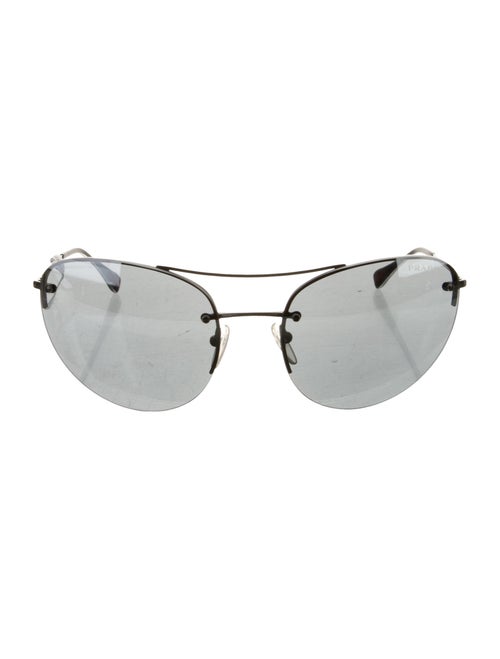Prada Round Mirrored Sunglasses