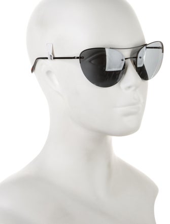 Prada Round Mirrored Sunglasses