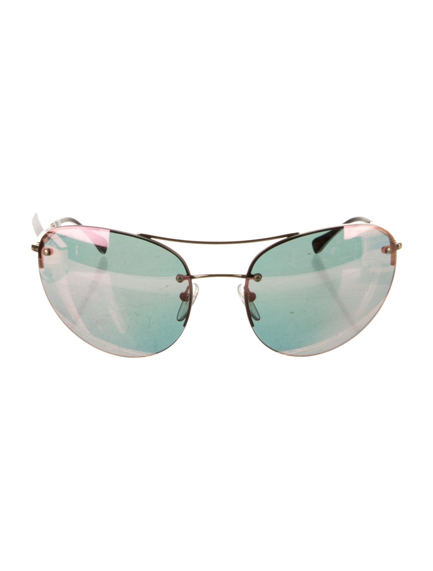 Prada Aviator Mirrored Sunglasses