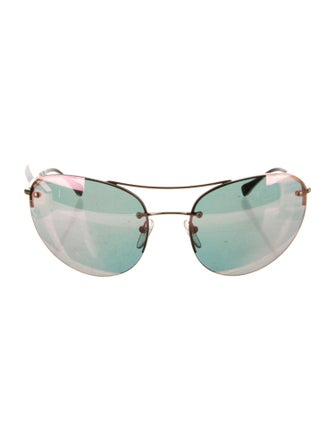 Prada Aviator Mirrored Sunglasses