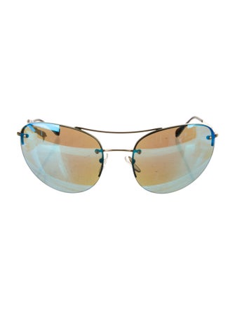 Prada Sport Aviator Mirrored Sunglasses