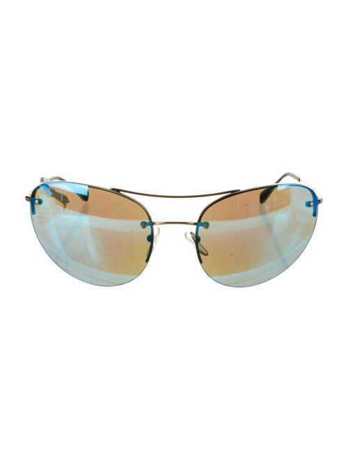 Prada Sport Aviator Mirrored Sunglasses