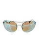 Prada Sport Aviator Mirrored Sunglasses