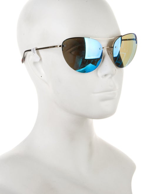 Prada Sport Aviator Mirrored Sunglasses