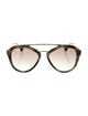 Prada Aviator Gradient Sunglasses