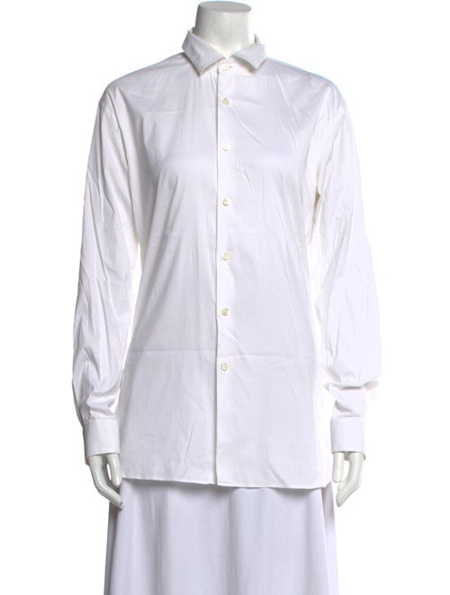 Prada Long Sleeve Button-Up Top