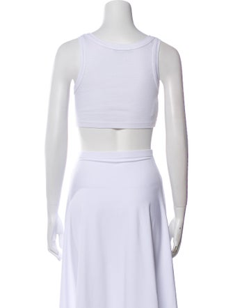 Prada 2023 Scoop Neck Crop Top