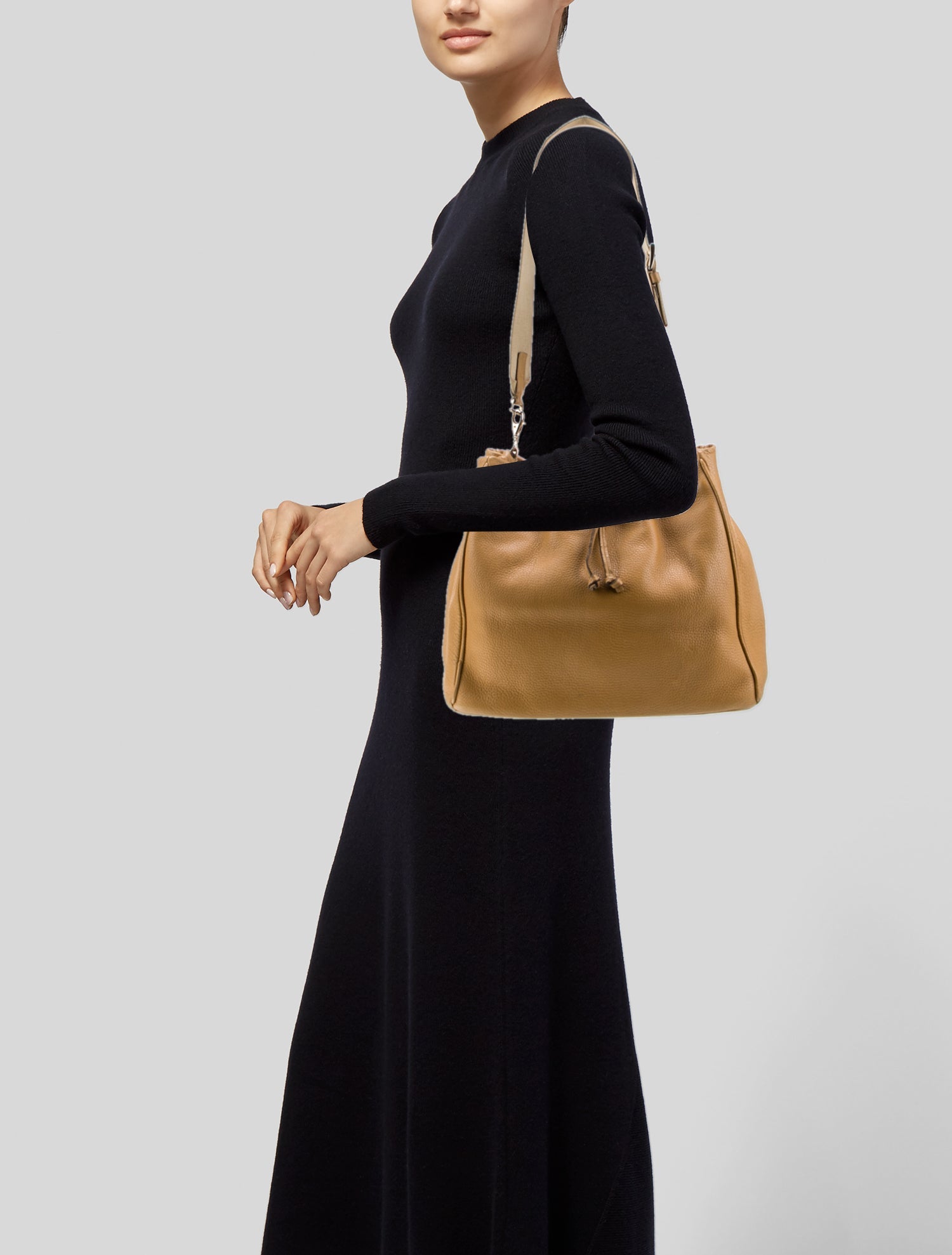 Prada Vitello Daino Leather Bucket Bag