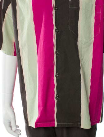 Prada 2021 Colorblock Pattern Shirt