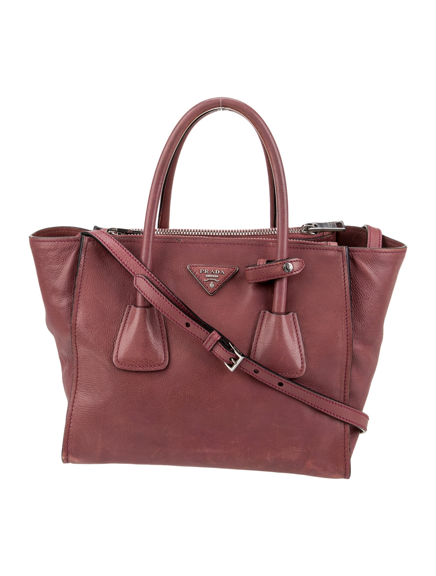 Prada Glace Calf Leather Twin Pocket