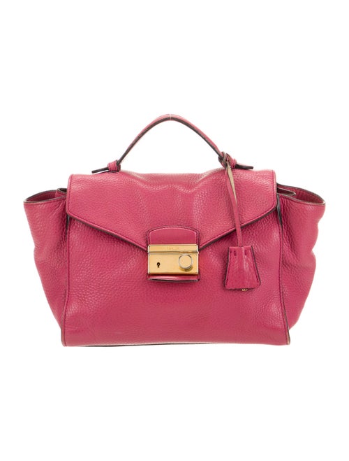 Prada Leather Top Handle Bag