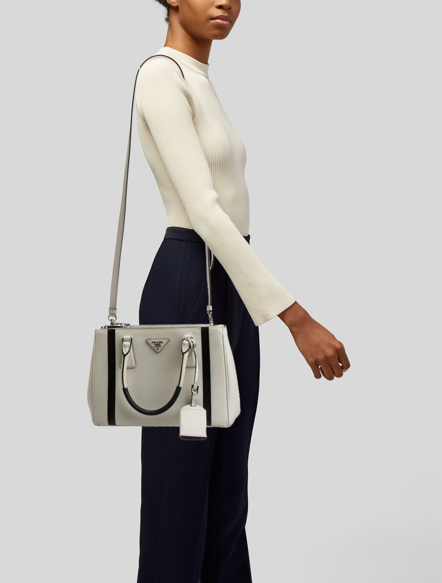 Prada Saffiano Leather Galleria Double Zip Medium