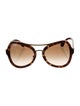 Prada Aviator Gradient Sunglasses