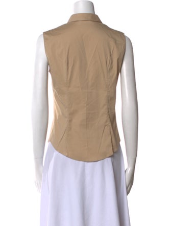 Prada Sleeveless Button-Up Top
