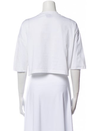 Prada 2022 Crew Neck Crop Top