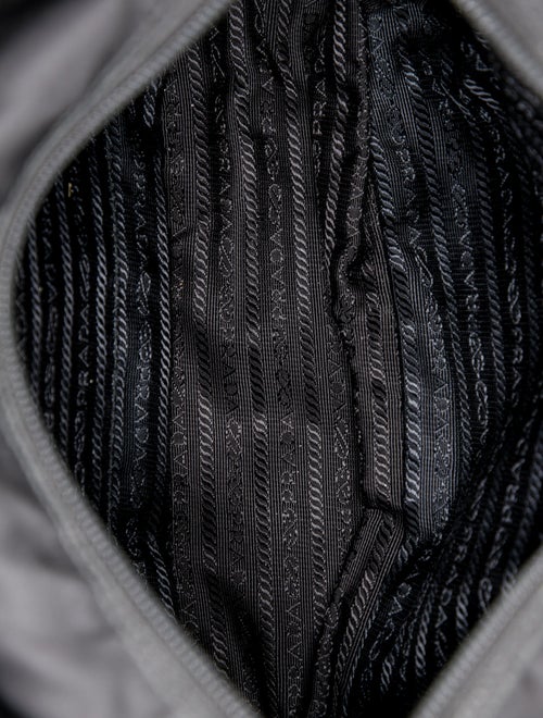 Prada Enameled Metal Triangle Belt Bag