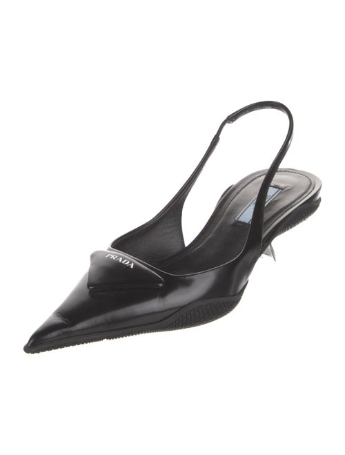 Prada Leather Slingback Pumps