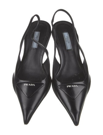 Prada Leather Slingback Pumps