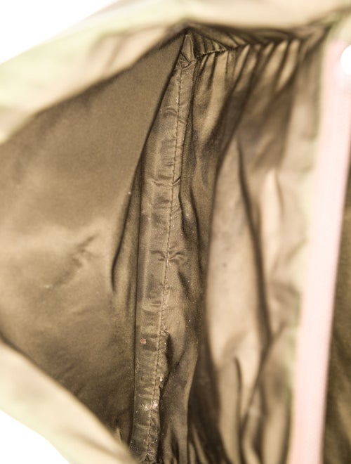 Prada Enameled Metal Triangle Tote