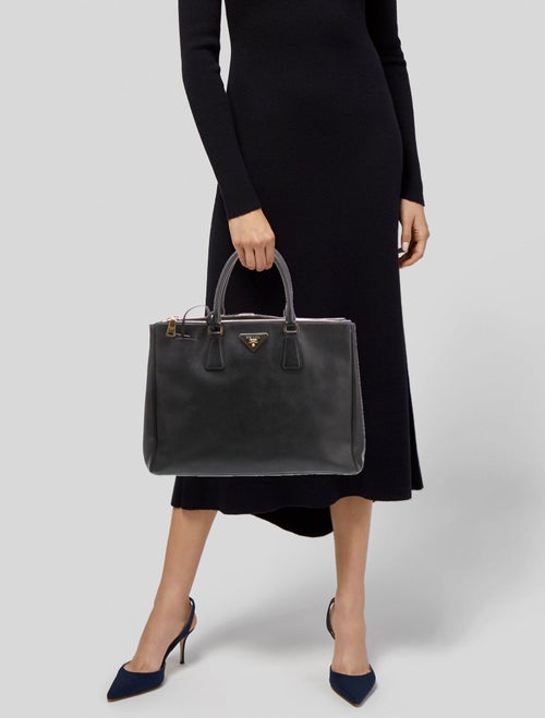 Prada Saffiano Leather Galleria Double Zip Large