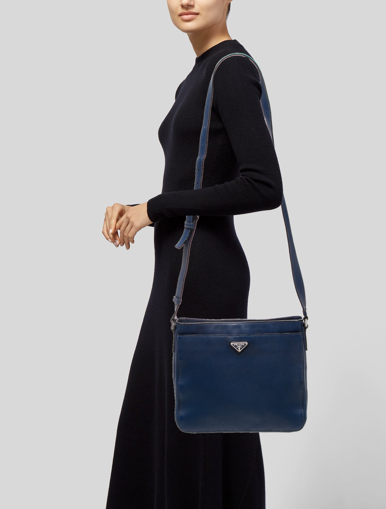 Prada Vitello Daino Leather Crossbody Bag