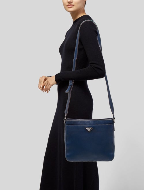 Prada Vitello Daino Leather Crossbody Bag