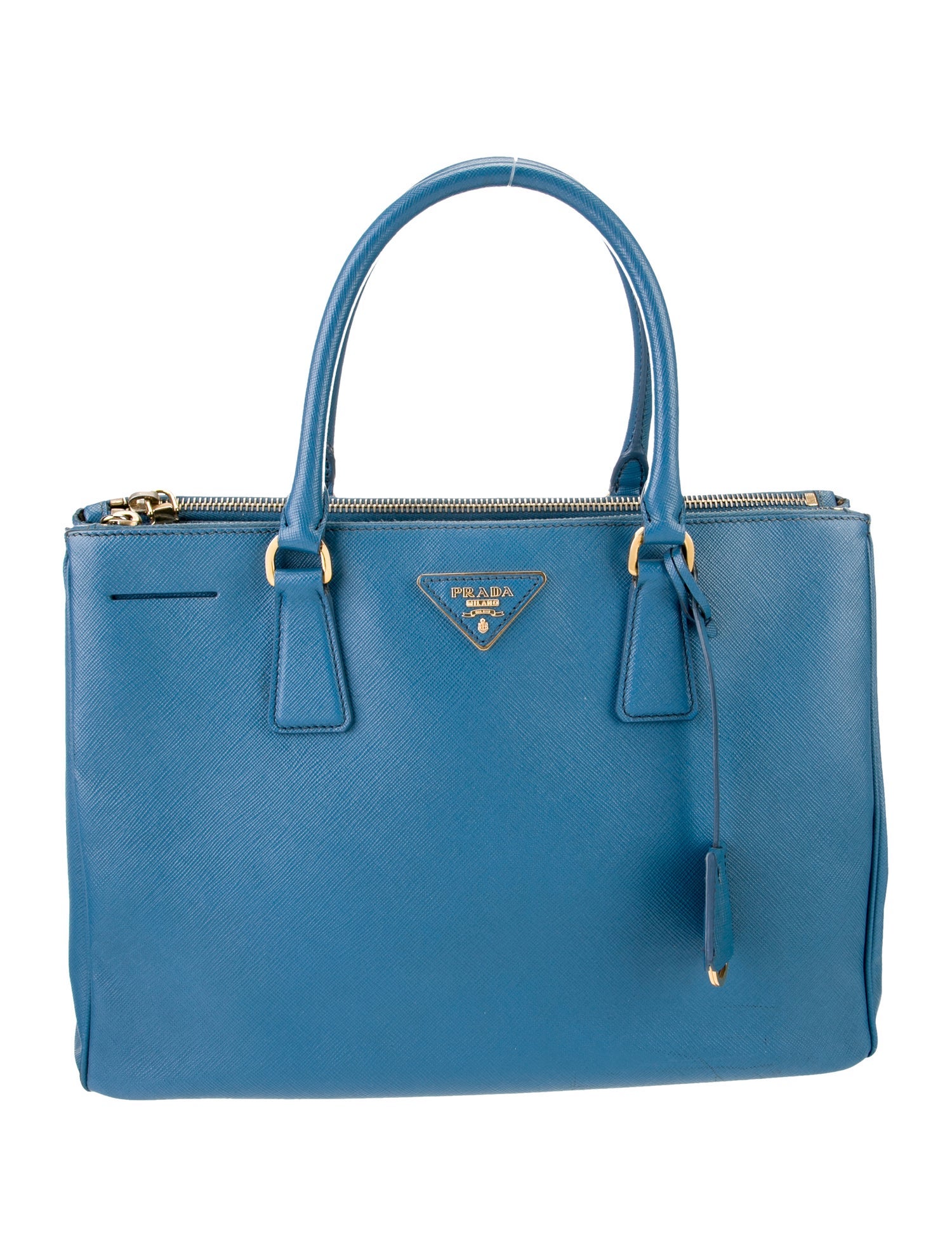 Prada Saffiano Leather Galleria Double Zip