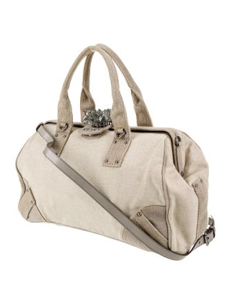 Prada Canvas Large Bowler Bag