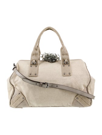 Prada Canvas Large Bowler Bag