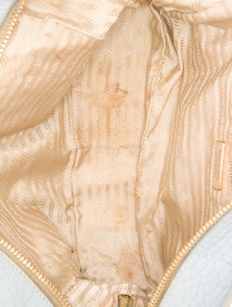 Prada Enameled Metal Triangle Bauletto