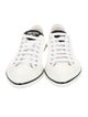 Prada Canvas Leather Trim Embellishment Sneakers