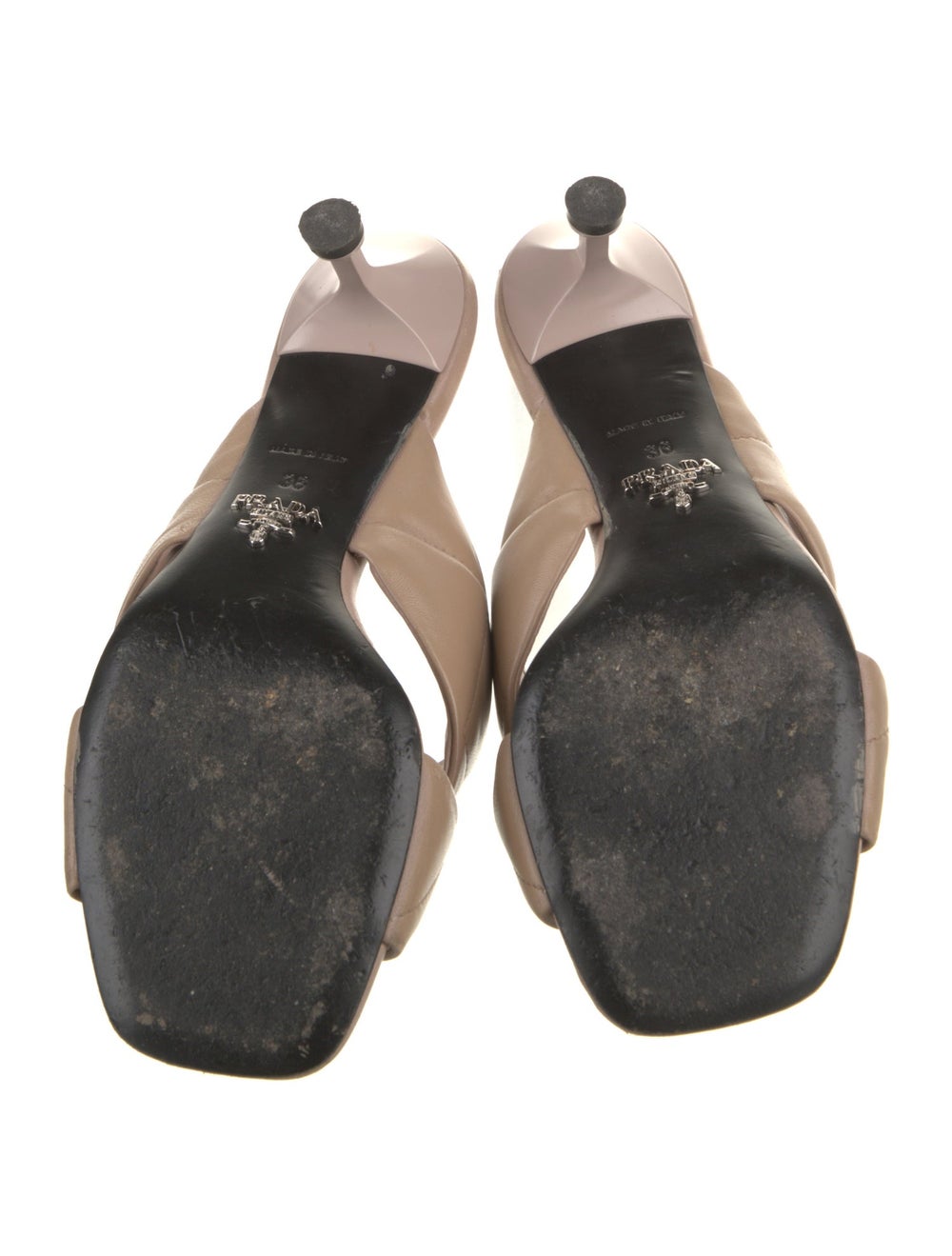 Prada Leather Slides Neutrals Crossover Straps - image 5