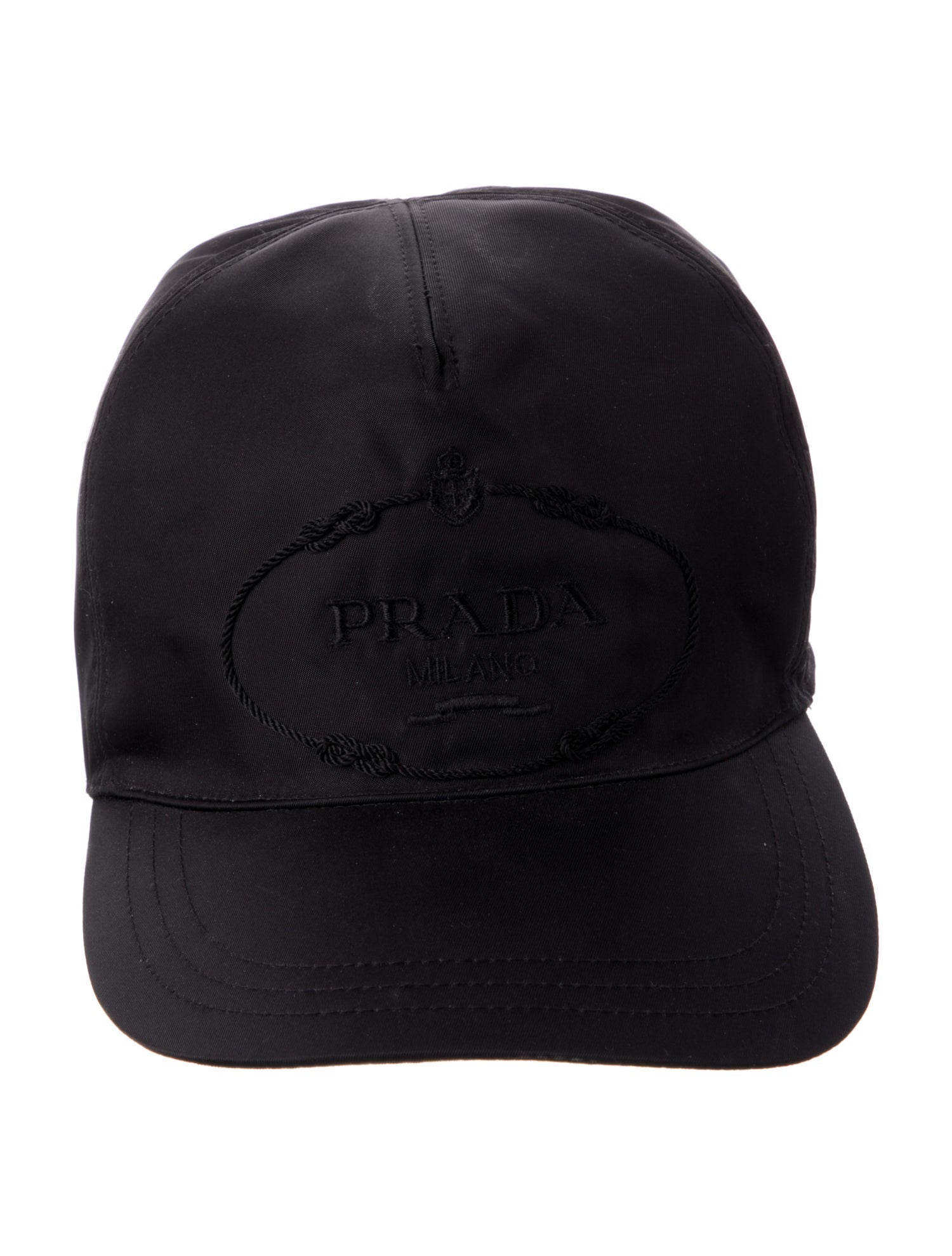 Prada Nylon Embroidered Baseball Hat