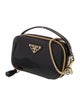 Prada Enameled Metal Triangle Crossbody Bag w/ Tags